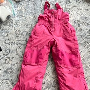 ll bean Kids Pink Snow Bib Overalls